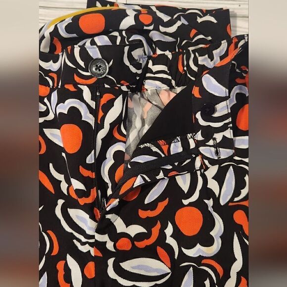 Anthropologie Breezy Straight Red Motif Pants Size 6 - Picture 5 of 16